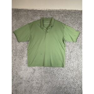 Superior Uniform Group Green Polo Shirt‎ Short Sleeve Size Large
